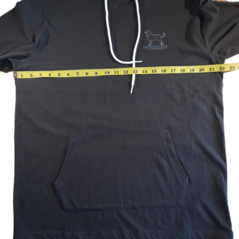 The Black Dog Sweatshirt Mens Medium Gray Full Zip Hoodie Beach Doggy Offroad - Picture 10 of 10